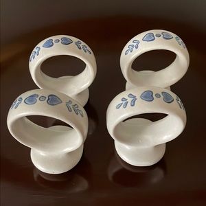 Pfaltzgraff Yorktown napkin rings set of 4